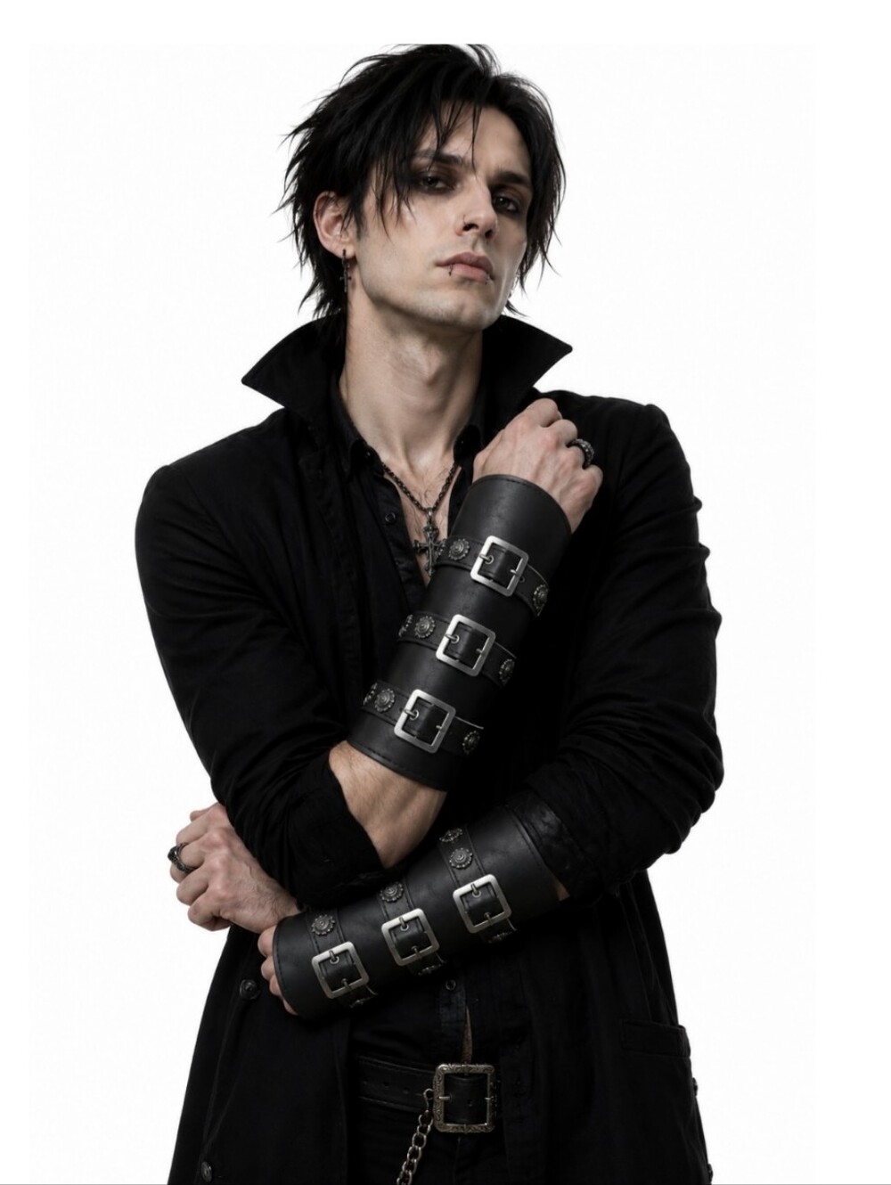 Viking Arm Bracers with Buckle Straps